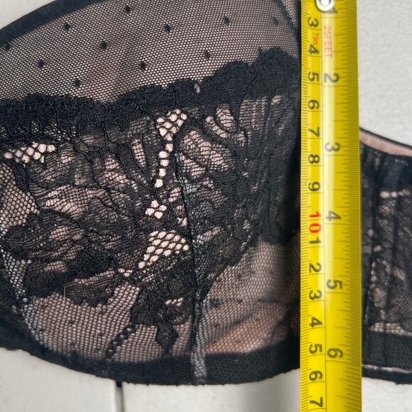 Torrid Curve Size 40B Push Up Bra Black Lace - Picture 5 of 5